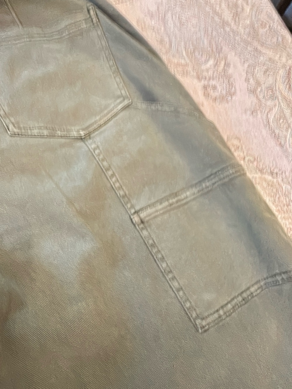 bp Wide Leg Utility Pants in Olive Green - Picture 10 of 11
